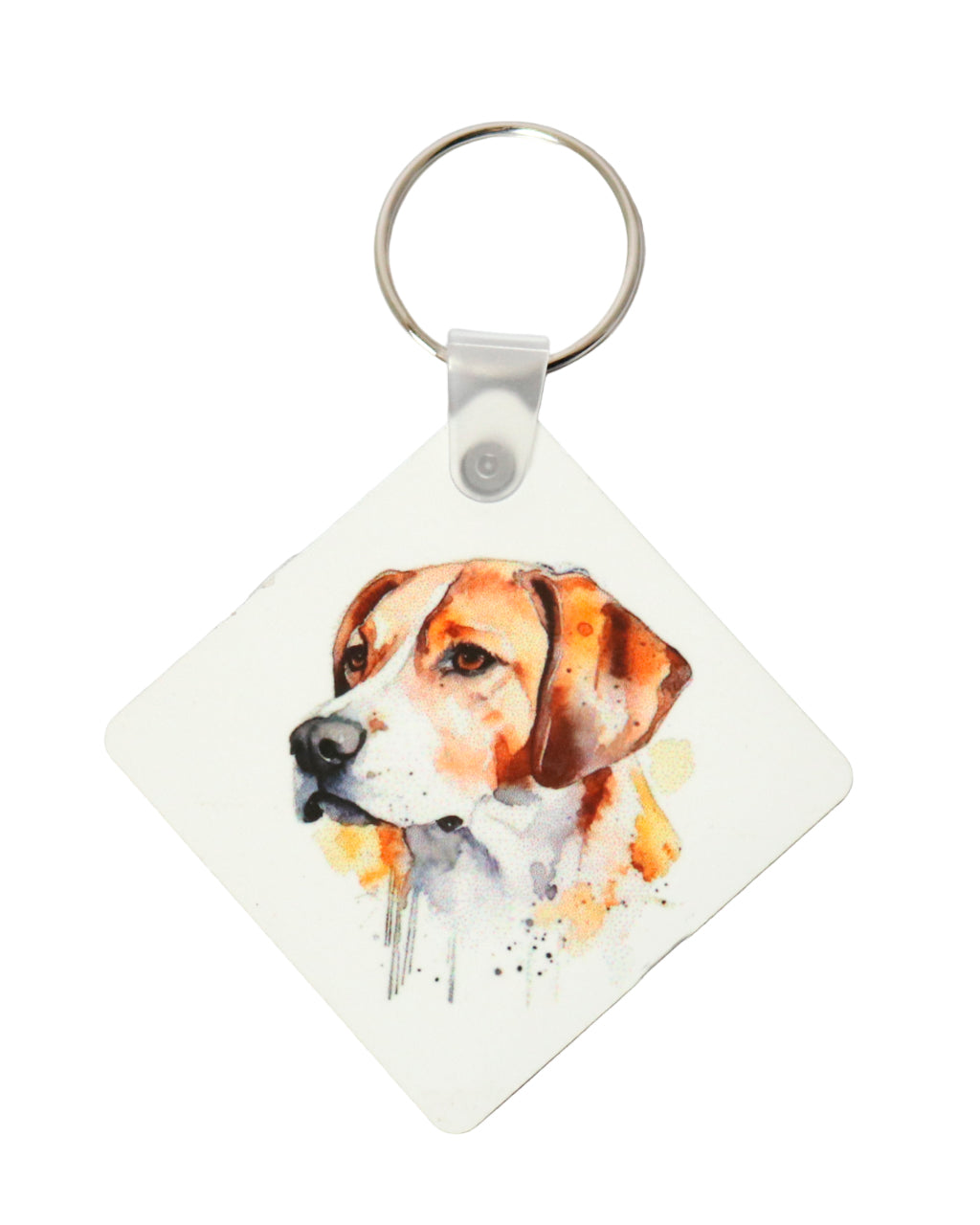 beagle printed keyring