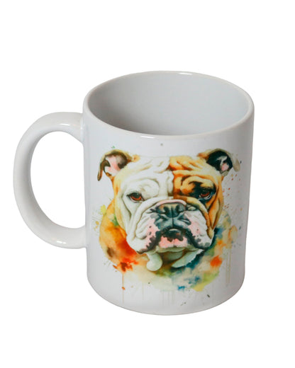 bulldog printed mug