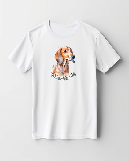 dachshund dog printed t shirt