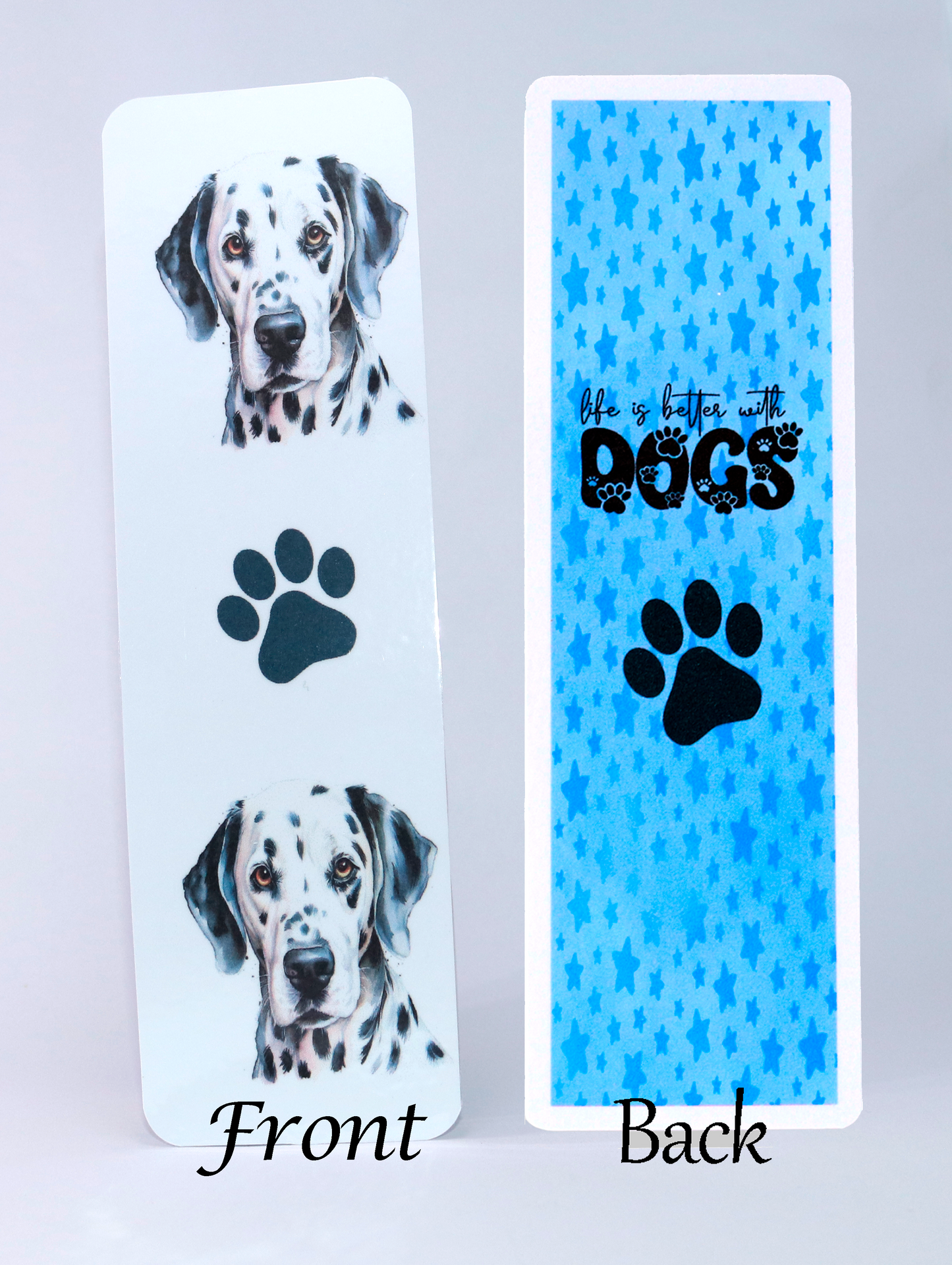 dalmatian dog printed bookmark