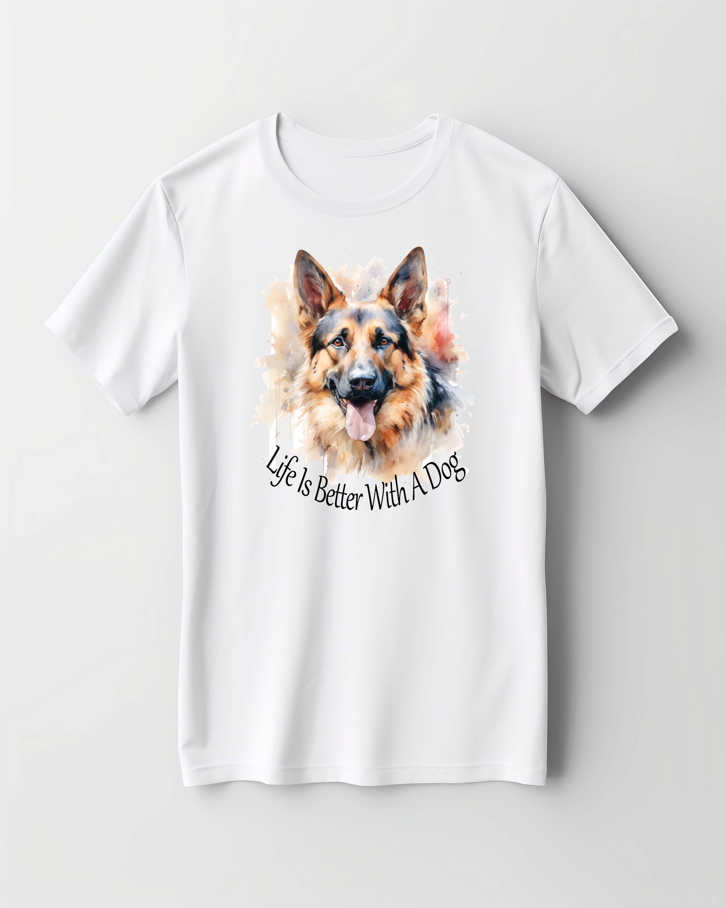 german shepherd dog printed t shirt