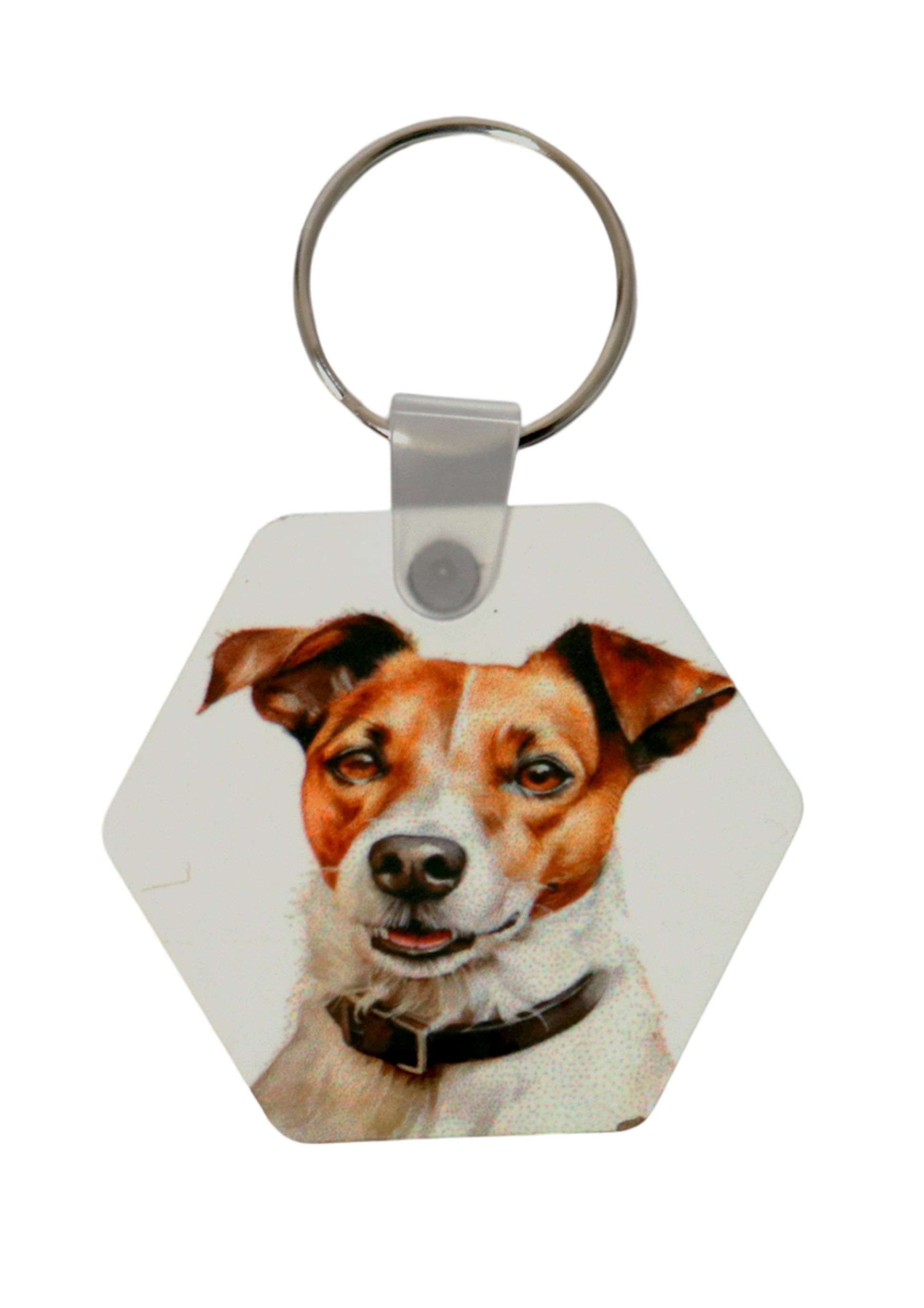 jack russell printed keyring
