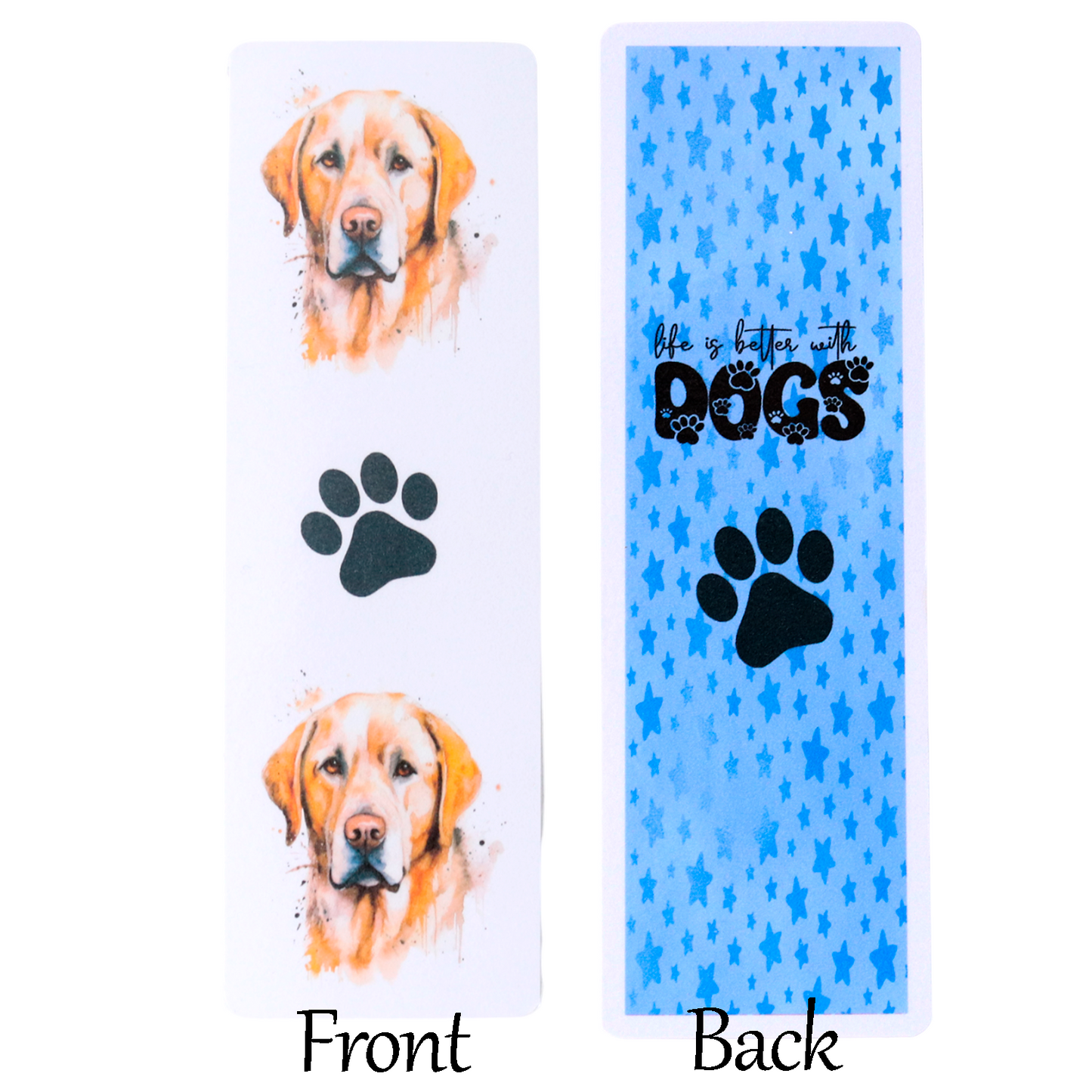 labrador dog printed bookmark