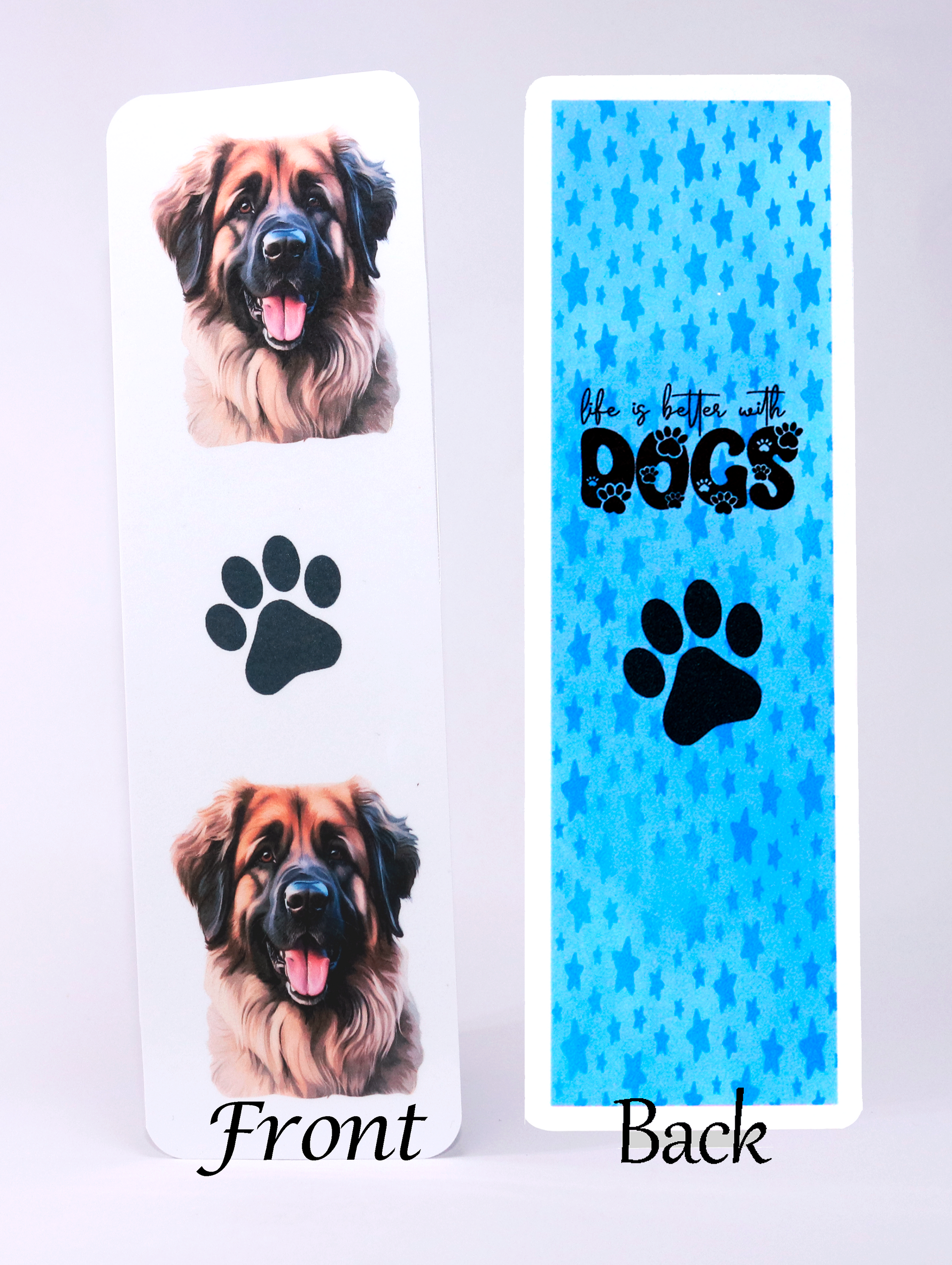 leonberger dog printed bookmark